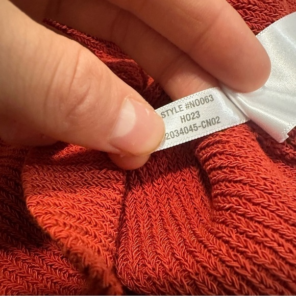 Madewell Flared-Sleeve V-Neck Sweater Etruscan Clay - Picture 7 of 8